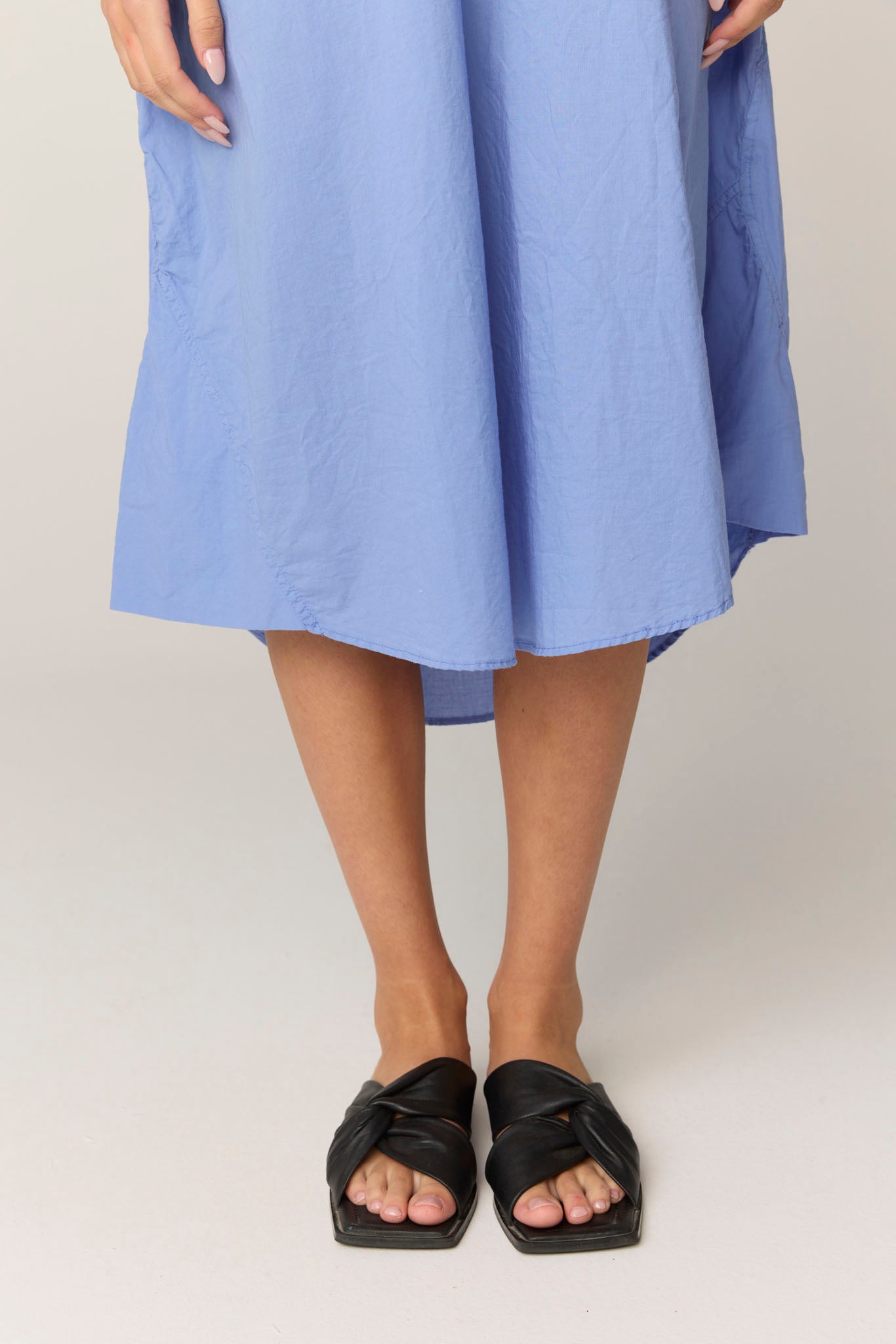 LALA SHIRT DRESS - CORNFLOWER