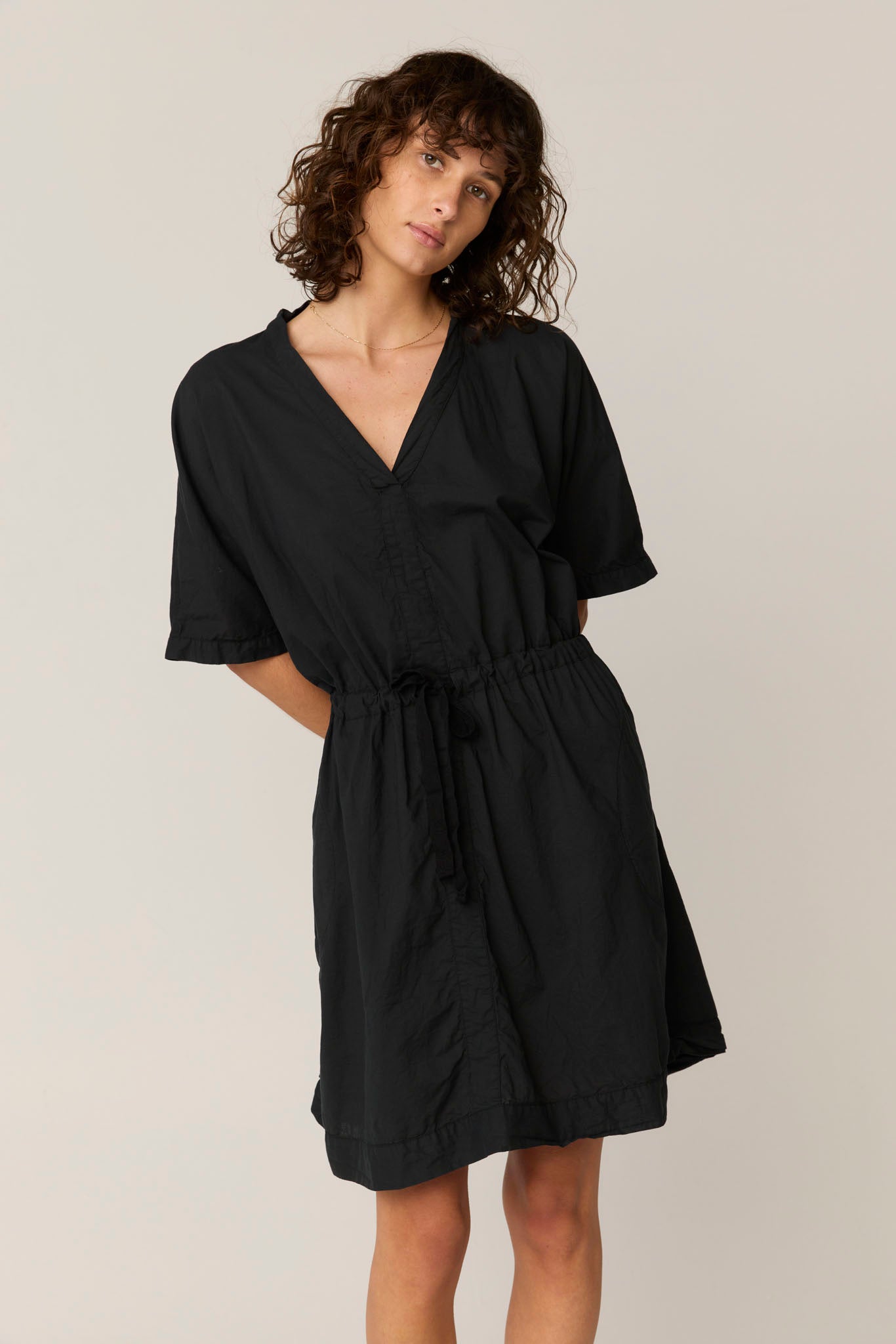 BEACH COVER UP - NOIR
