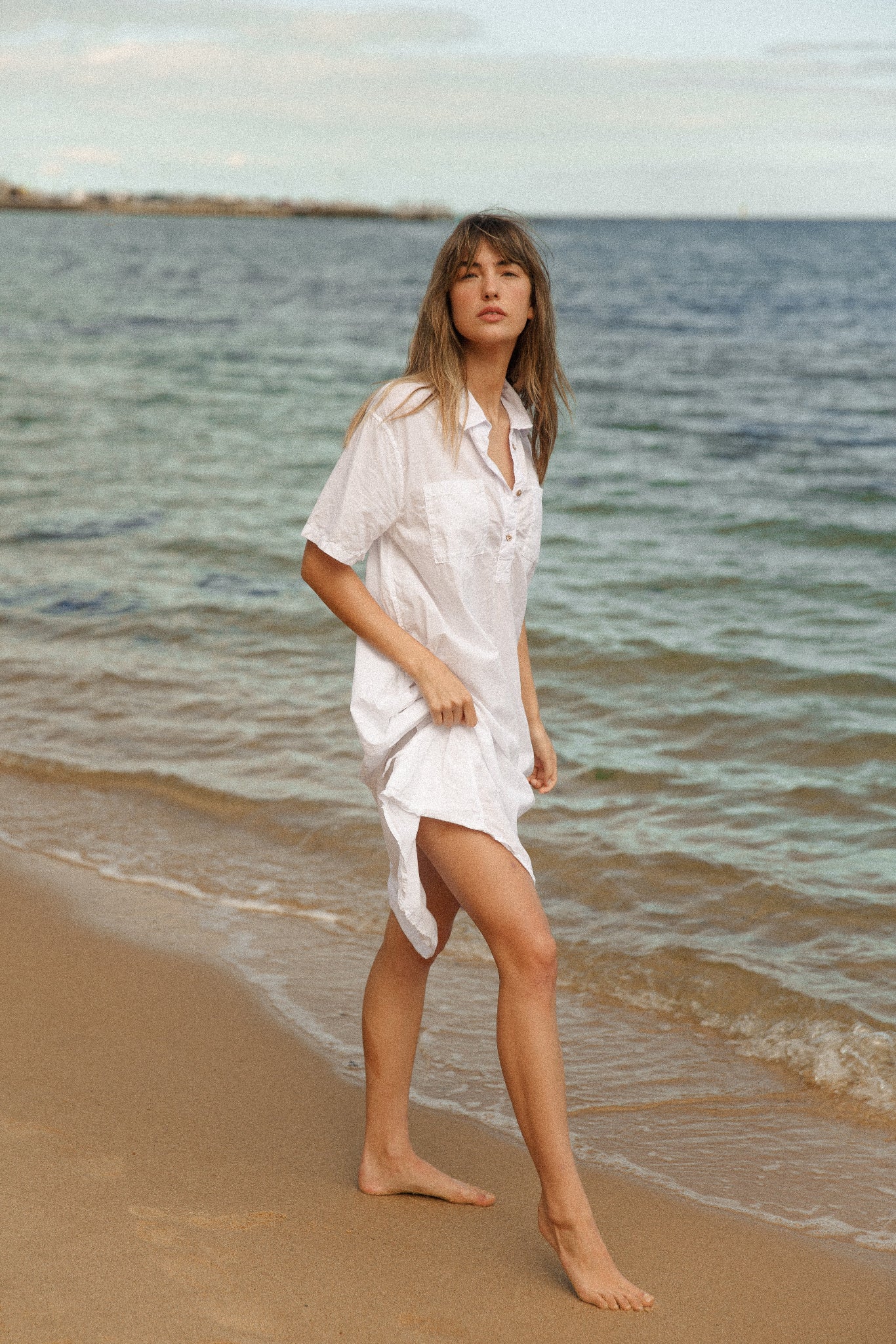 LALA SHIRT DRESS - BLANC