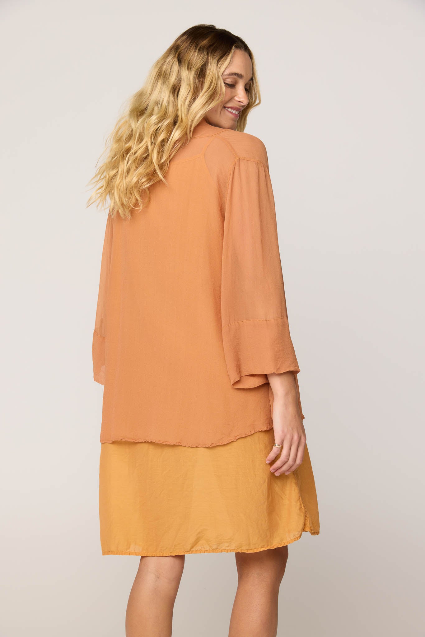 TALLOWS CARDI - APRICOT