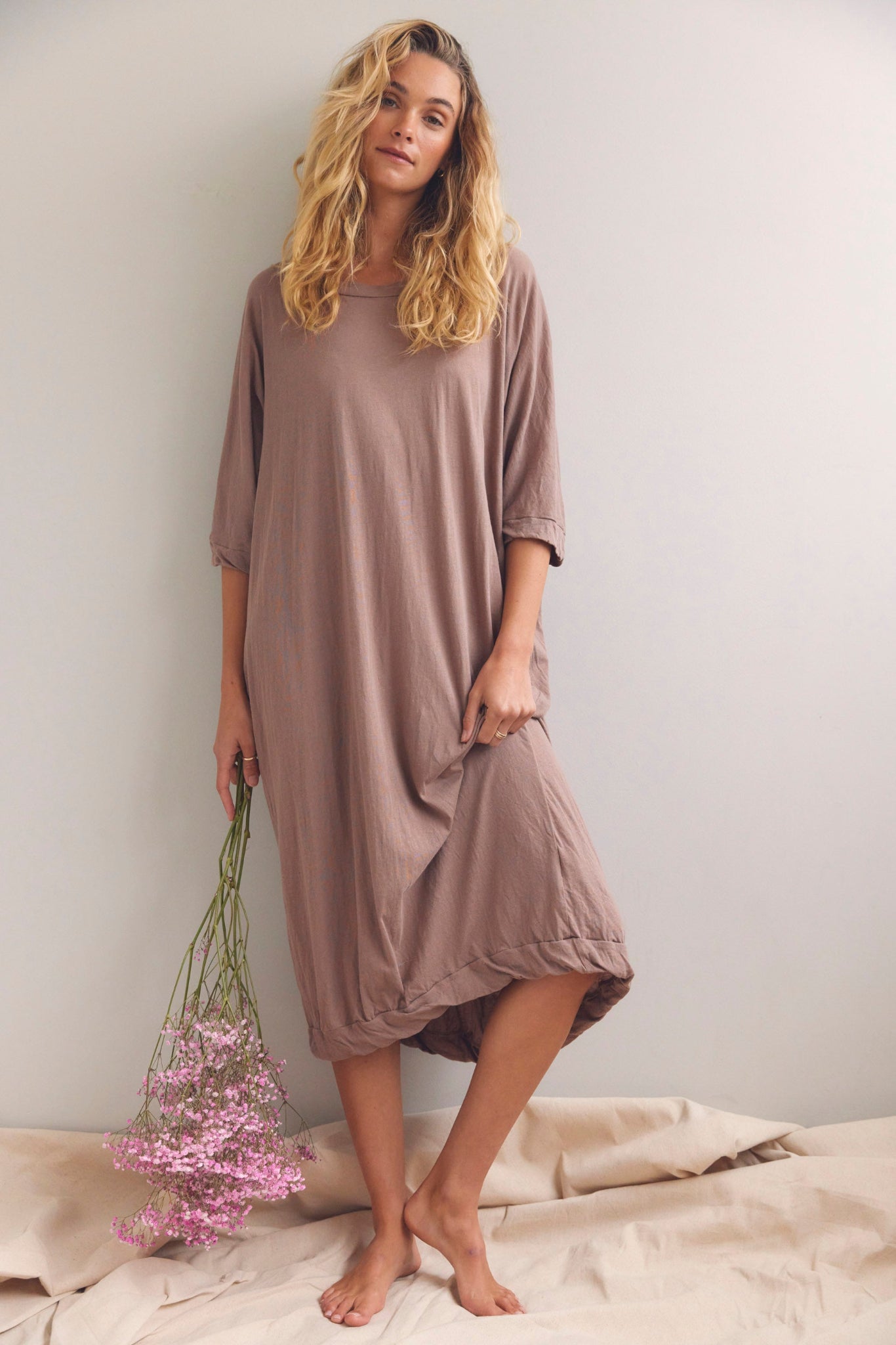 SANDY DRESS - TAUPE