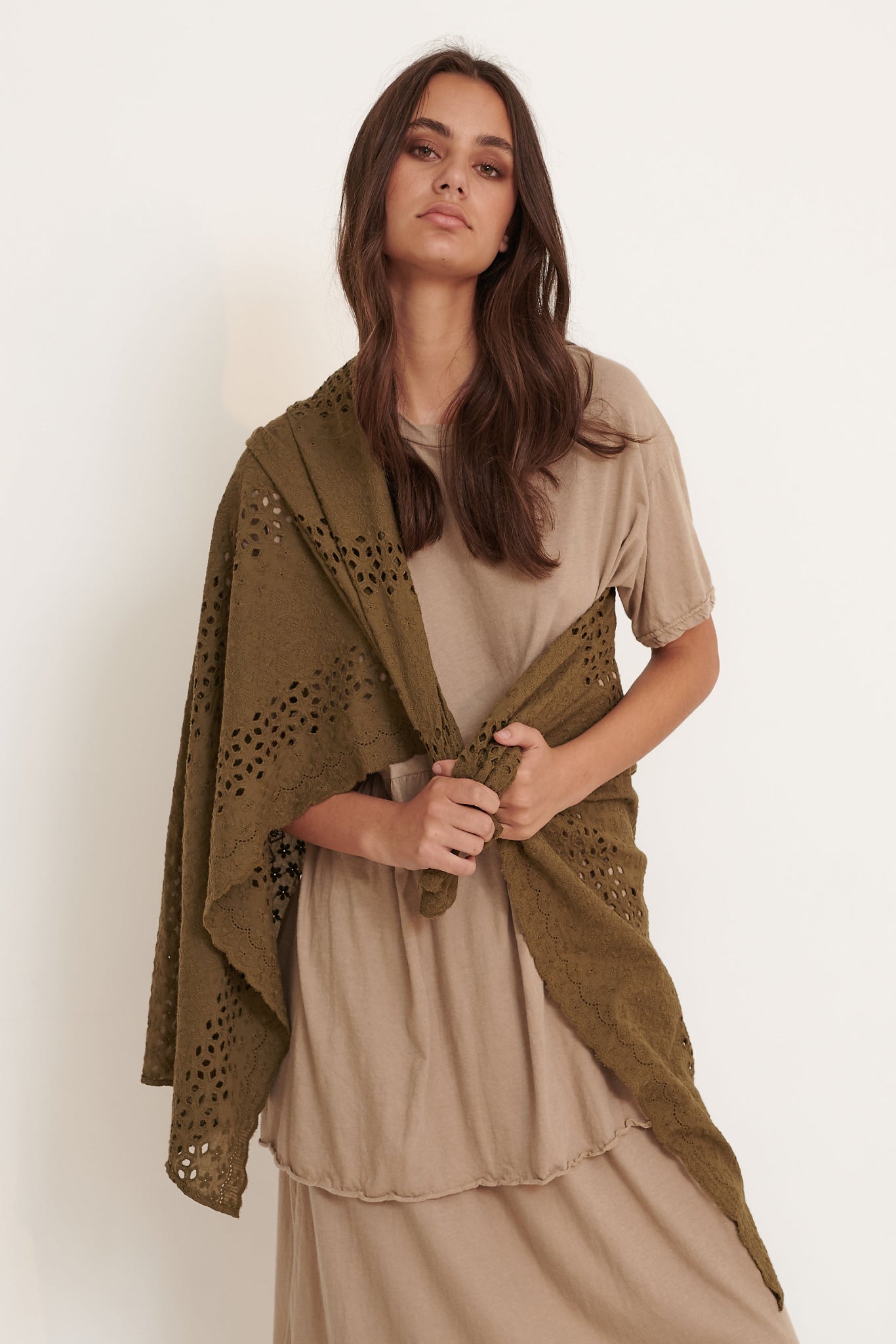 MOROCCO SCARF - KHAKI