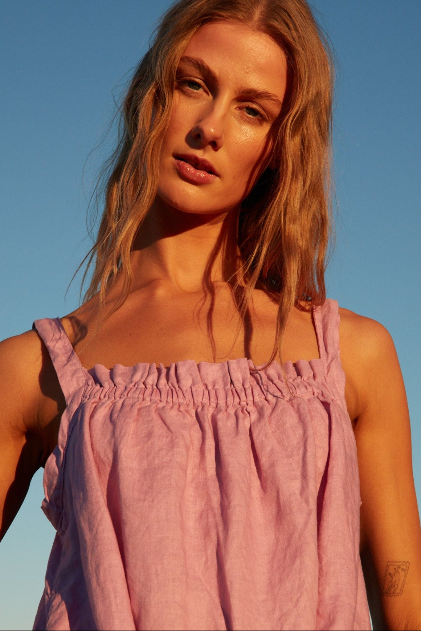 BEACHED SINGLET - MAUVE