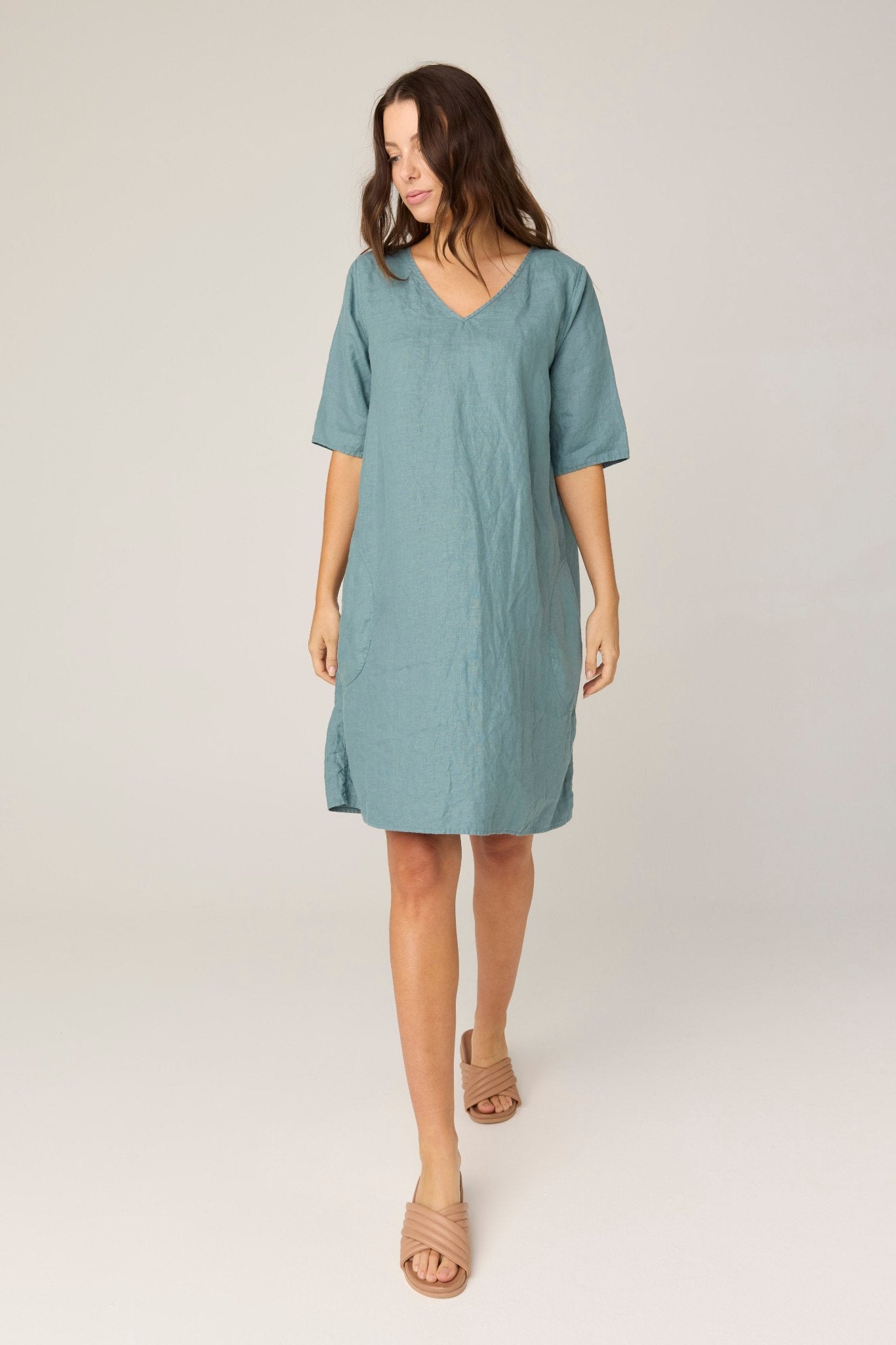 PLAZA DRESS - LAGOON (PRE - ORDER) - Primness