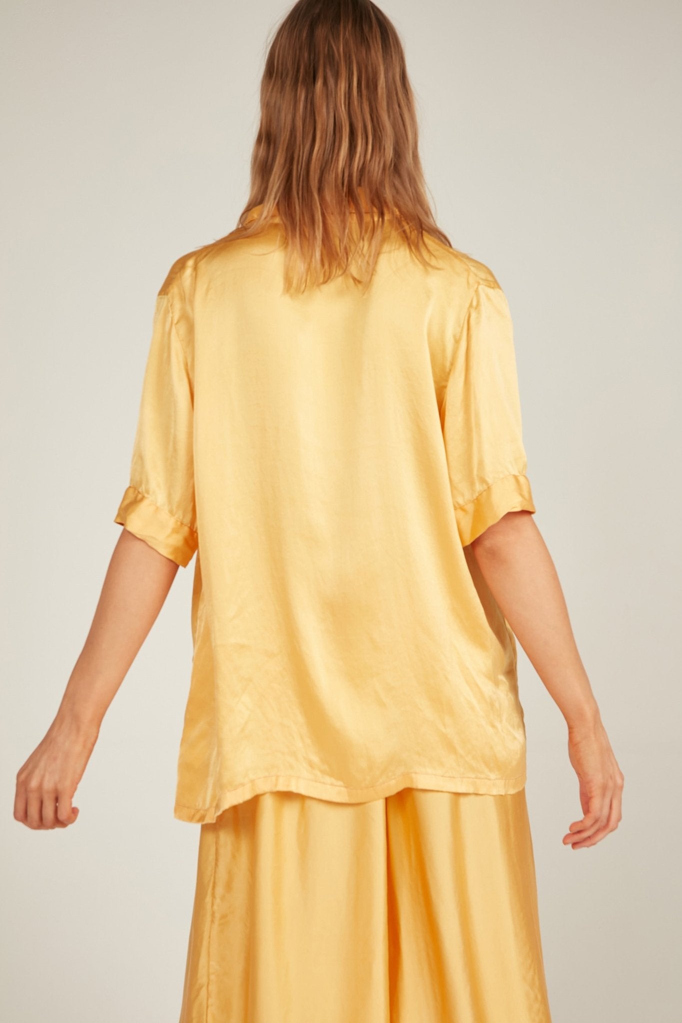GLOSSED SHIRT - SUNFLOWER - Primness