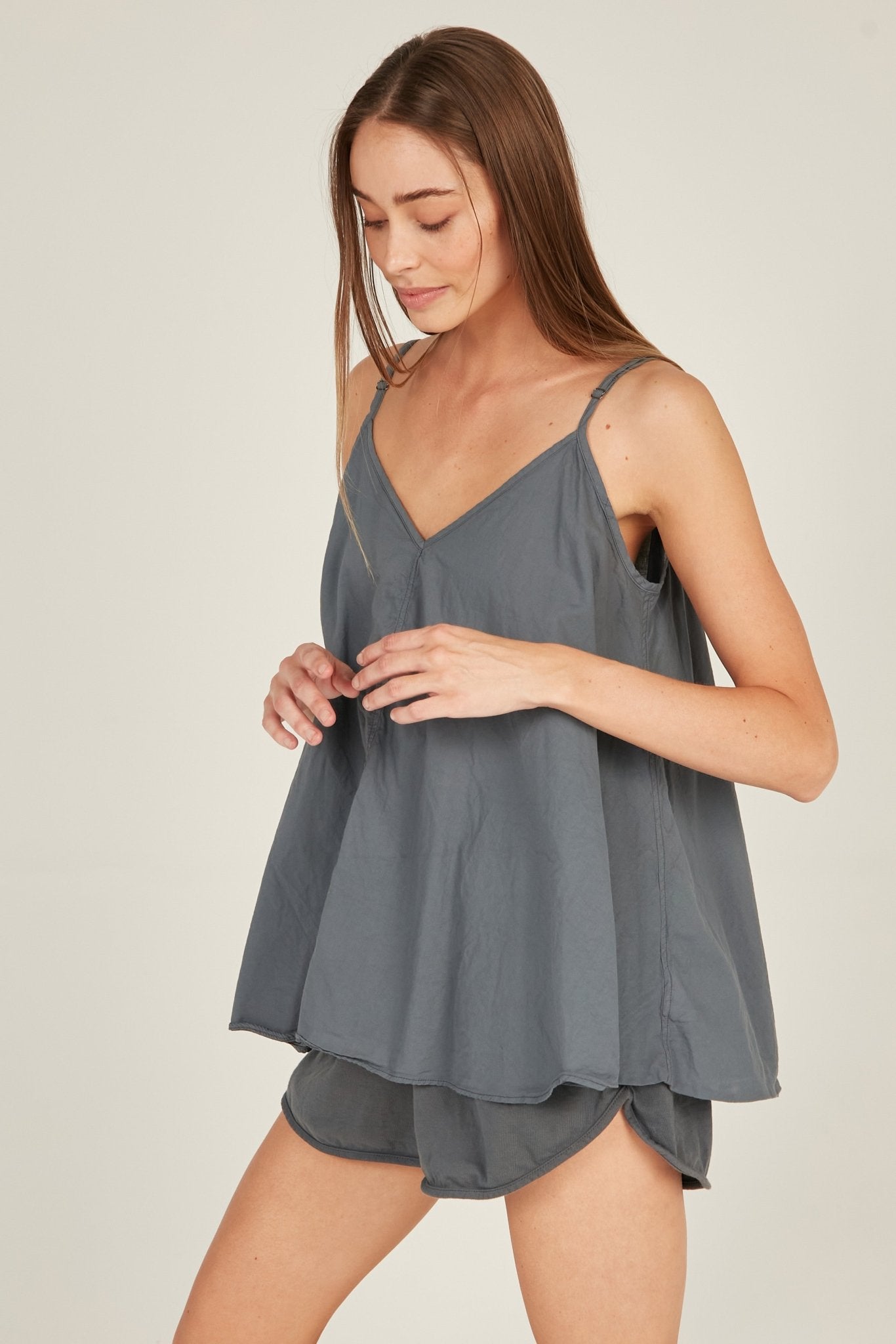 LOURVE CAMI - CHARCOAL - Primness